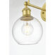 Kai 1 Light 6 inch Brass Bath Sconce Wall Light