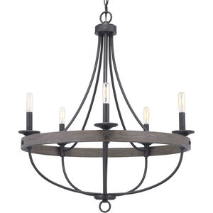 Camps Bay 5 Light 26 inch Graphite Chandelier Ceiling Light
