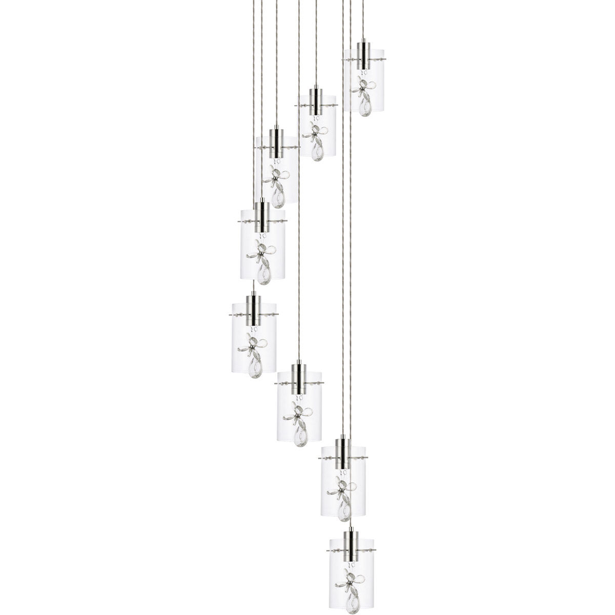 Hana 8 Light 18 inch Chrome Pendant Ceiling Light