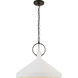 Suzanne Kasler Limoges 1 Light 24 inch Natural Rust Pendant Ceiling Light in Plaster White, Grande