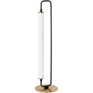 Freya 26.5 inch 20.00 watt Matte Black and Aged Brass Table Lamp Portable Light