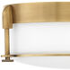 Colbin 2 Light 12.5 inch Heritage Brass Indoor Flush Mount Ceiling Light