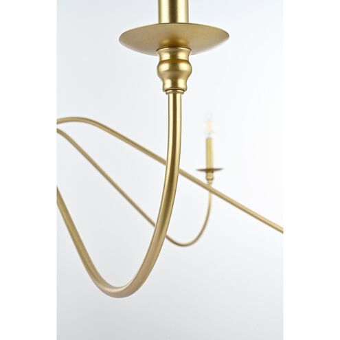 Rohan 6 Light 60 inch Brass Chandelier Ceiling Light