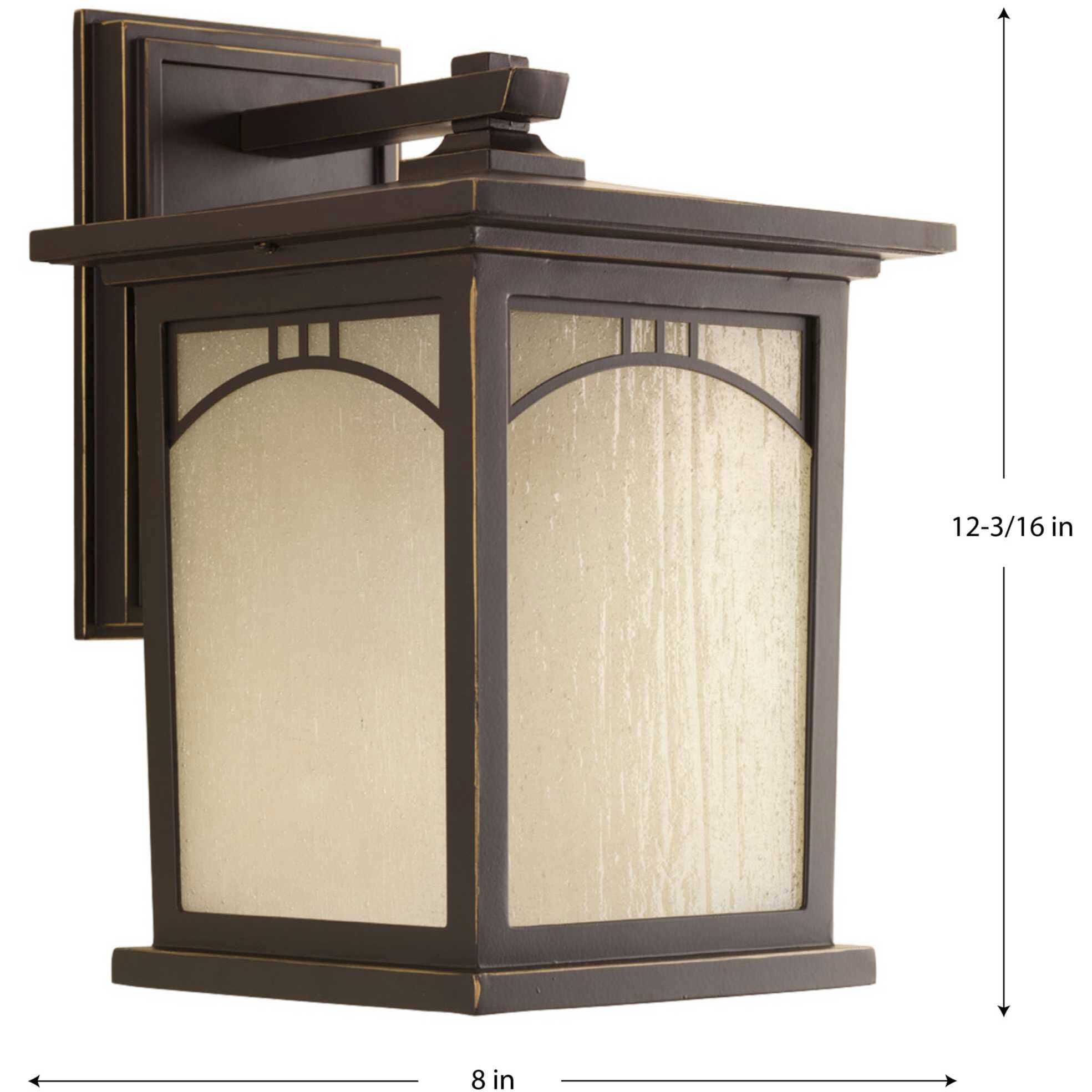 Residence 1 Light 12 inch Antique Bronze Outdoor Wall Lantern, Medium