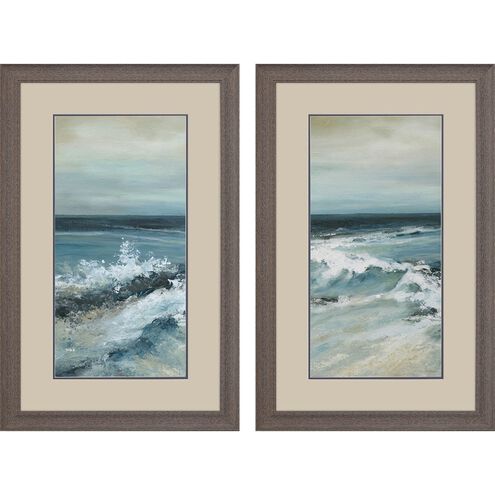 Waterside Collection Rustic Wood Grain Framed Art