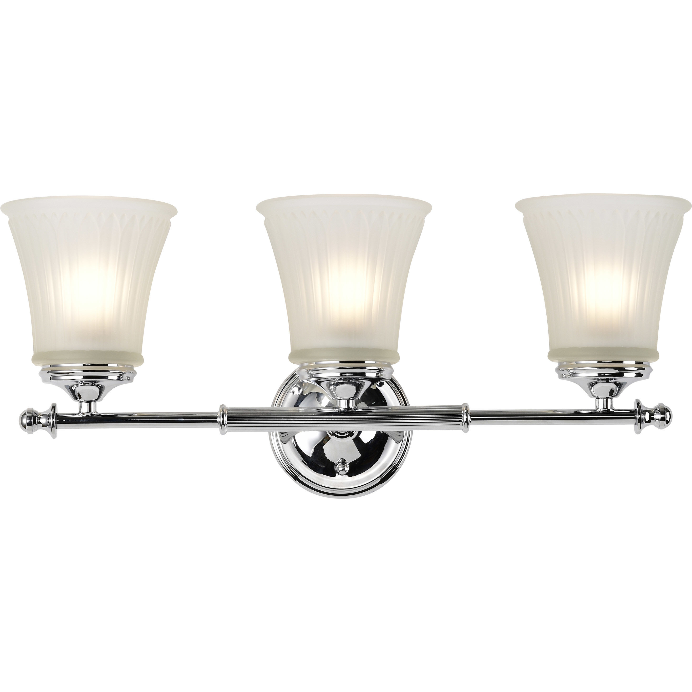 Teller 3 Light 21 inch Polished Chrome Vanity Light Wall Light