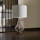 Aurora 37.5 inch 150 watt Natural and Off-White Table Lamp Portable Light