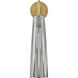 Cosette LED 5 inch Heritage Brass Sconce Wall Light in Heritage Brass / Smoke