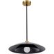Pima LED 17.75 inch Matte Black Pendant Ceiling Light