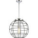 Lake Placid 1 Light 16 inch Polished Chrome Pendant Ceiling Light