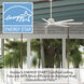 Downtown 72 inch Matte White Outdoor Ceiling Fan