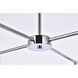 Opus 4 Light 31 inch Chrome Pendant Ceiling Light