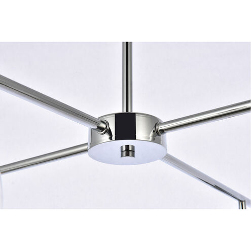 Opus 4 Light 31 inch Chrome Pendant Ceiling Light