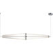 Quasar LED 51.25 inch Polished Chrome Linear Pendant Ceiling Light