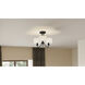 Ainsdale 3 Light 18 inch Matte Black Semi-Flush Mount Ceiling Light