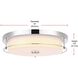 Kolson 1 Light 16 inch Chrome Flush Mount Ceiling Light