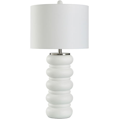 Esther 32 inch 150.00 watt Frosted White Table Lamp Portable Light