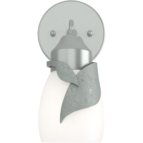 Lapas 1 Light 6.8 inch Vintage Platinum Bath Sconce Wall Light in Opal