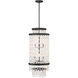 Shimmering Elegance 6 Light 16 inch Sand Coal Foyer Pendant Ceiling Light