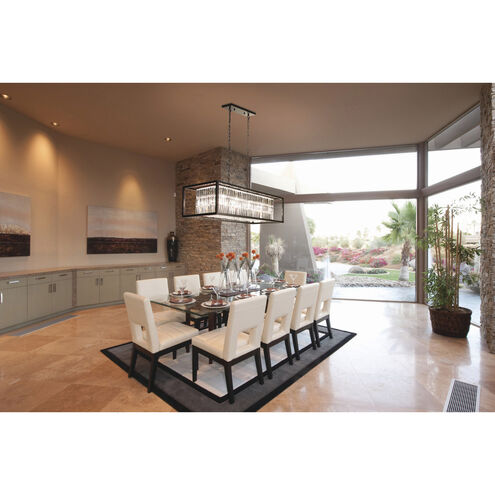 Catana LED 40 inch Oil Rubbed Bronze Linear Chandelier Ceiling Light