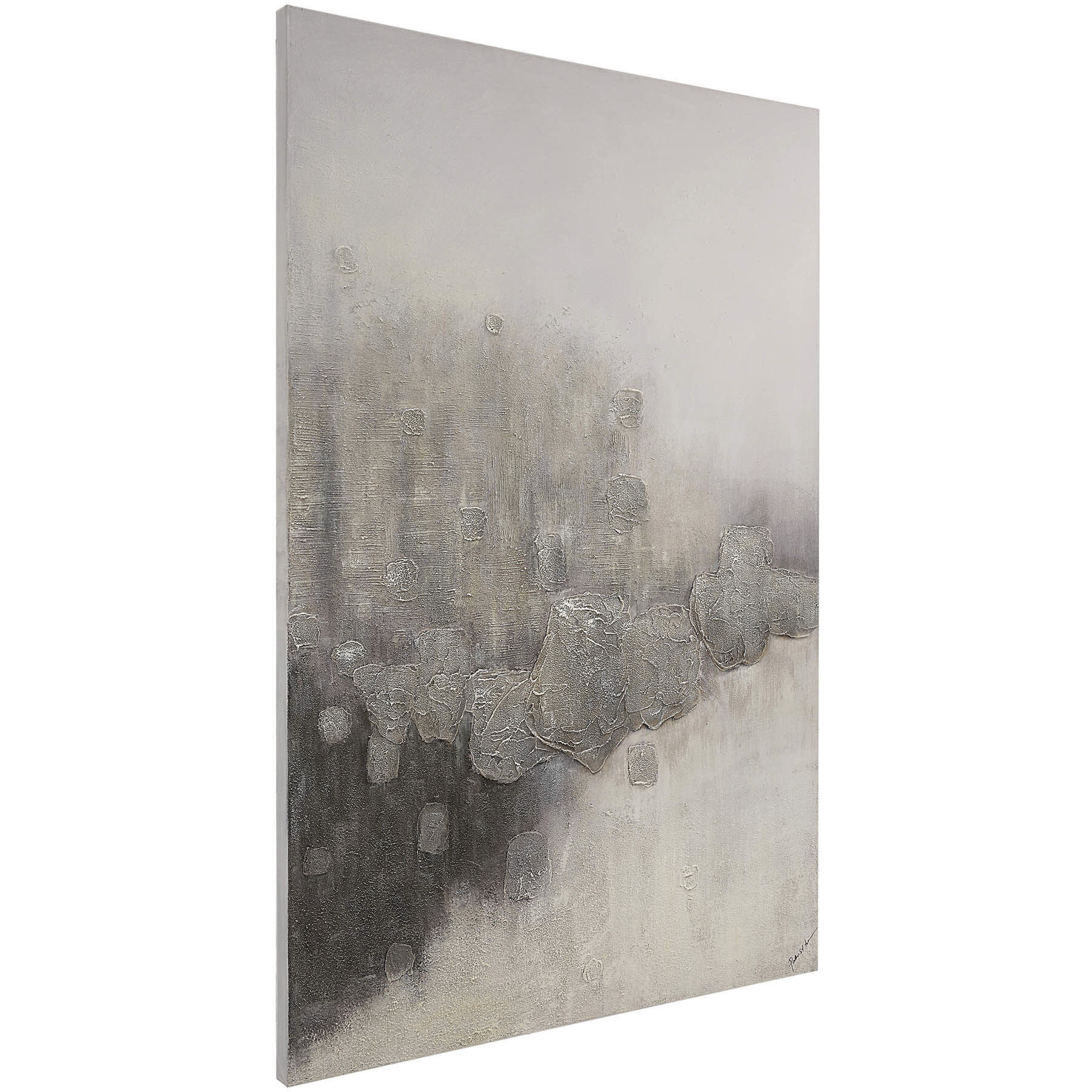 Sirius Grey/White Canvas Art