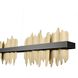 FT Series LED 3.15 inch Black and Brass Chandelier Ceiling Light