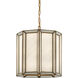 Daze 1 Light 12 inch Antique Brass Pendant Ceiling Light, Medium