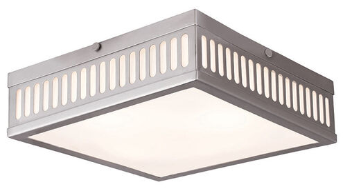 Prentice 3 Light 12.5 inch Brushed Nickel Flush Mount Ceiling Light
