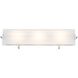 Zurich 3 Light 25.25 inch Satin Nickel Bath Vanity Wall Light