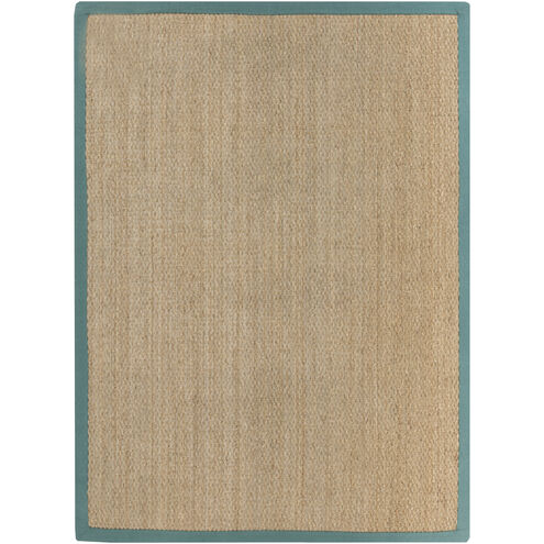 Village 36 X 24 inch Tan/Deep Teal Handmade Rug