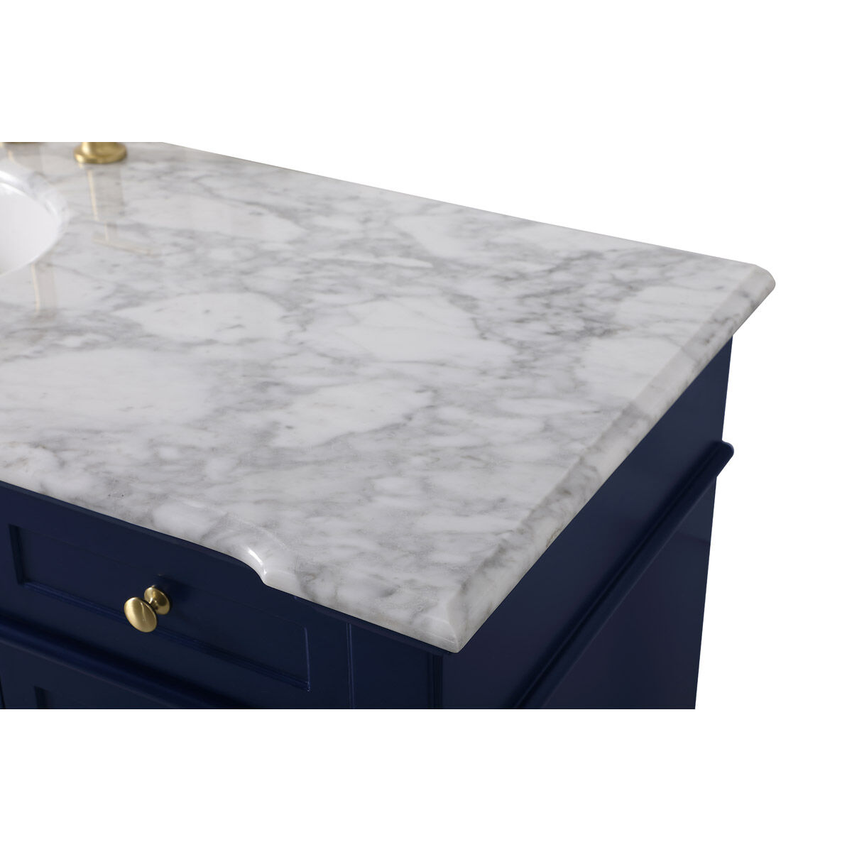 Wesley 60 X 21.5 X 35 inch Blue Vanity Sink Set