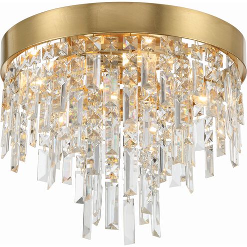 Winfield 4 Light 16 inch Antique Gold Flush Ceiling Light