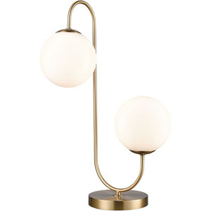 Moondance 22 inch 40 watt Aged Brass Table Lamp Portable Light