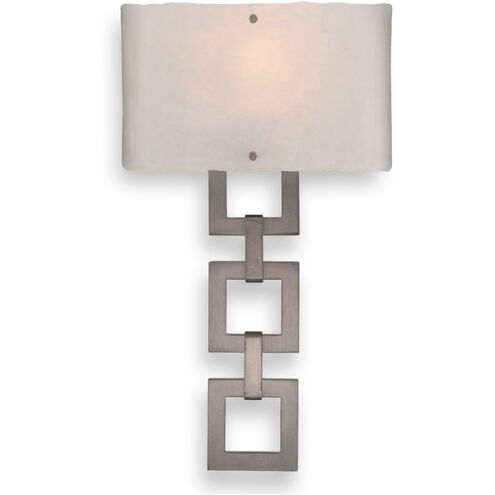 Carlyle 1 Light 11 inch Gilded Brass Cover Sconce Wall Light in Smoke Granite, Square Link