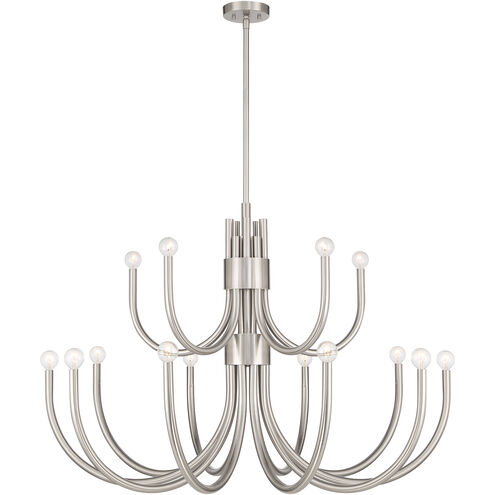 Sorrento 15 Light 42 inch Satin Nickel Chandelier Ceiling Light, Essentials