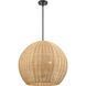 Elise 3 Light 22 inch Matte Black Indoor Pendant Ceiling Light