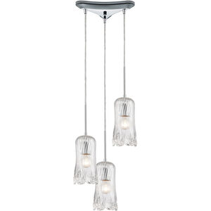 Yonkers 3 Light 12 inch Polished Chrome Pendant Ceiling Light