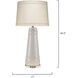 Hobnail 34.5 inch 150.00 watt Off White Table Lamp Portable Light