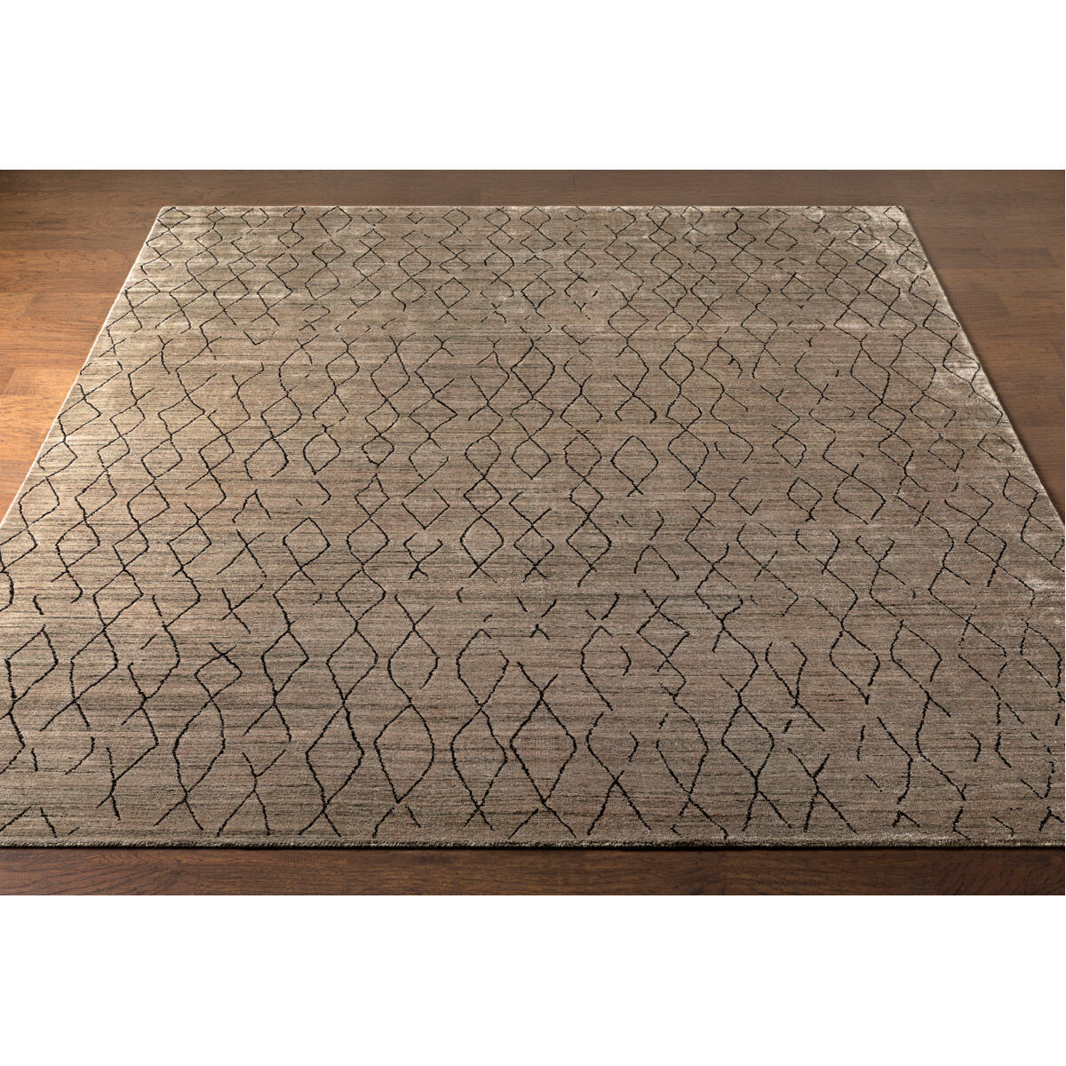 Pokhara 120 X 96 inch Gray Rug in 8 x 10, Rectangle