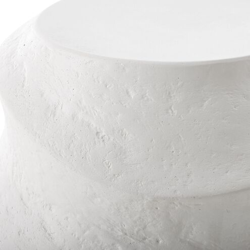 Winded 20 X 14.5 inch White Concrete Outdoor Accent Table