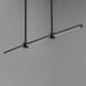 Dorian LED 47.5 inch Black Linear Pendant Ceiling Light