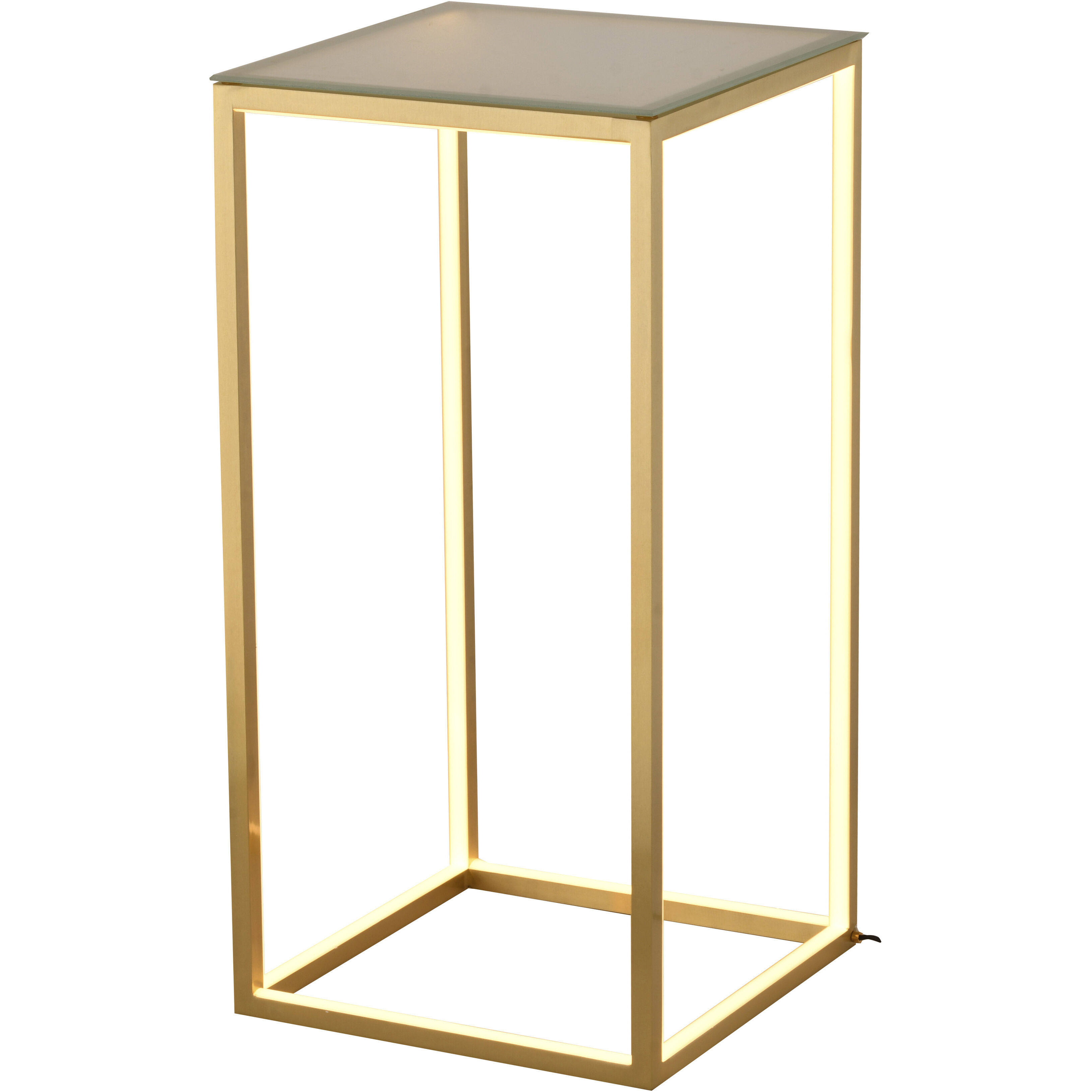 Canada 27.6 X 13.8 inch Gold Side Table