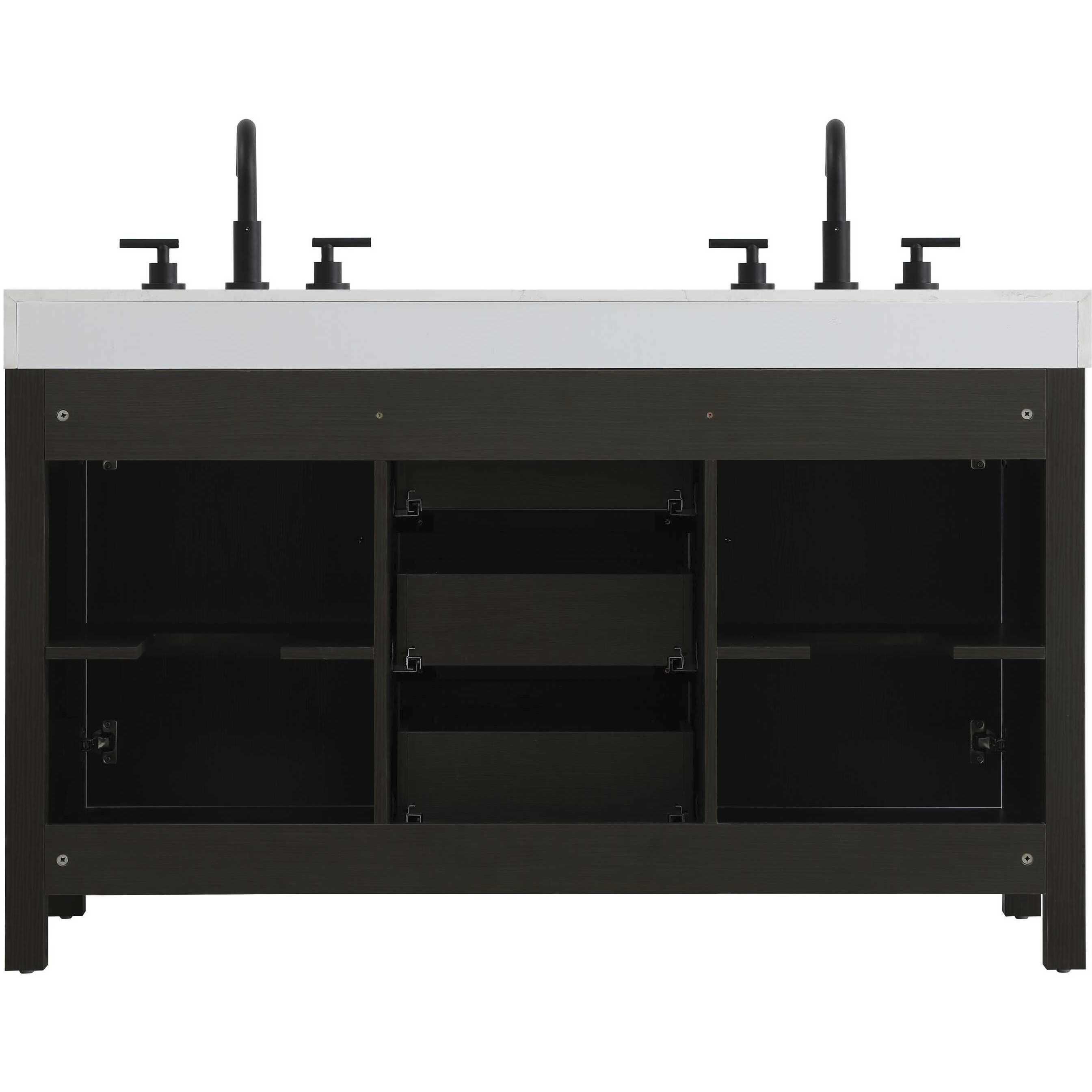 Nathan 54 X 34 inch Mocha Brown Bathroom Vanity Cabinet