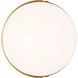 ED Ellen DeGeneres Syrie LED 5 inch Burnished Brass Vanity Light Wall Light