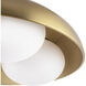 Alora Mood Robyn 3 Light 16 inch Brushed Gold Flush Mount Ceiling Light