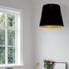 Oversized Drum 1 Light 26 inch Aged Brass Pendant Ceiling Light in Black/Gold Jewel Tone, Large