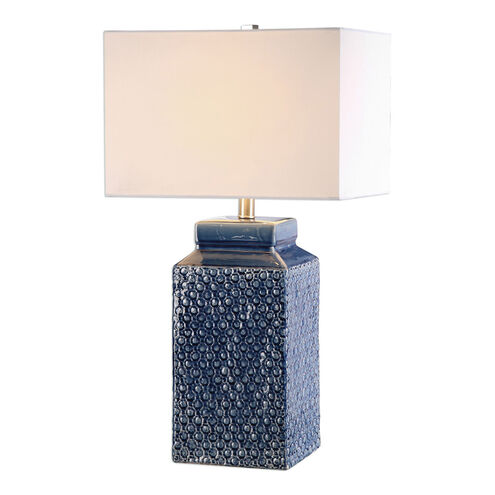 Pero 27 inch 150 watt Sapphire Blue Table Lamp Portable Light