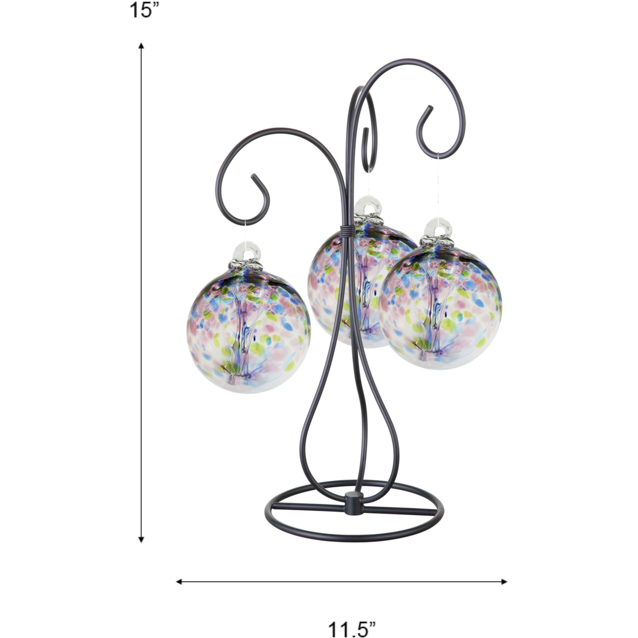 Tree Of Life Multi-color Art Glass Orb