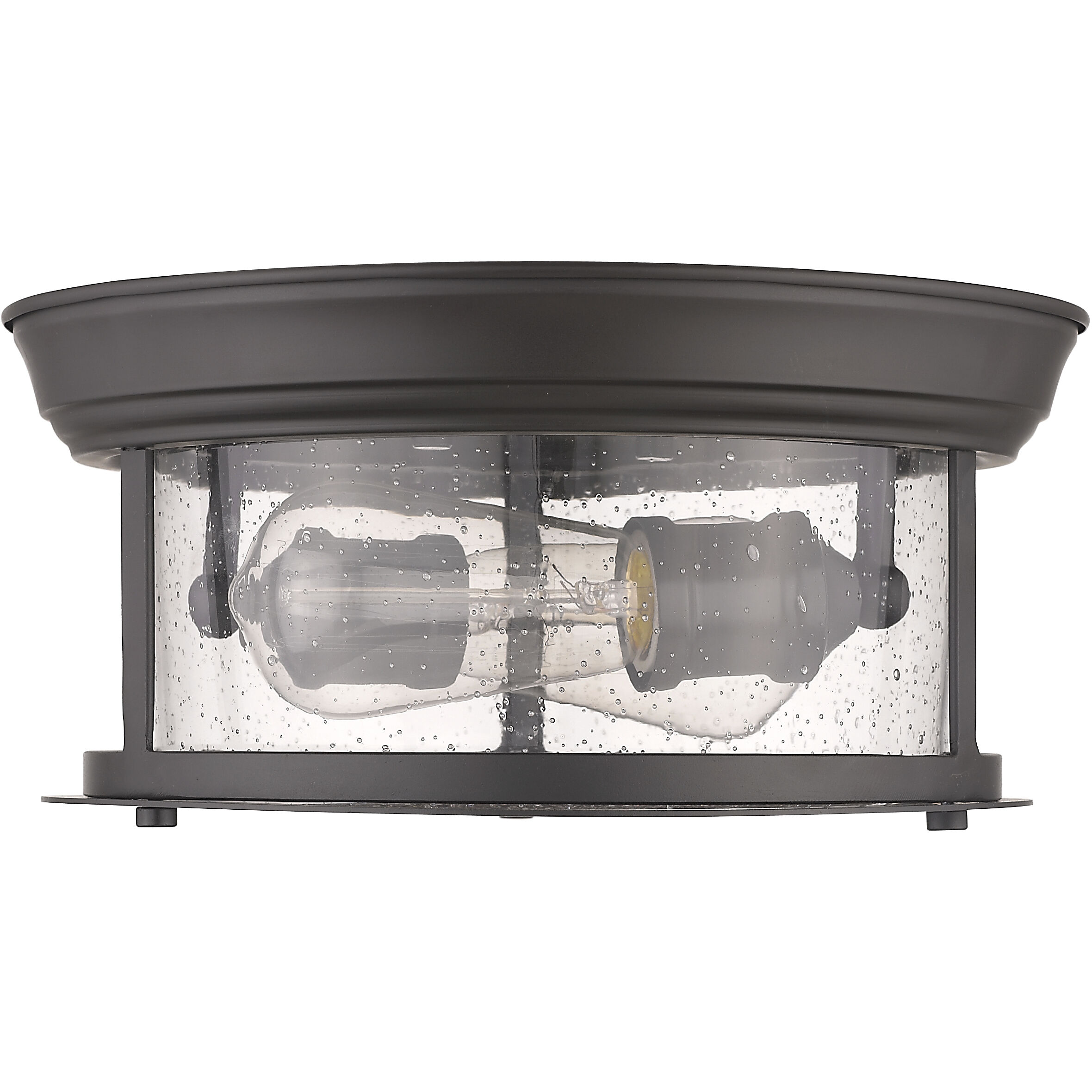 Sonna 2 Light 11 inch Bronze Flush Mount Ceiling Light