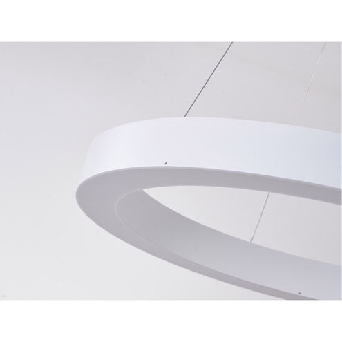 Canada LED 26 inch Matte White Chandelier Ceiling Light